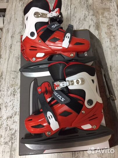 Коньки детские раздвижные размер 31-34