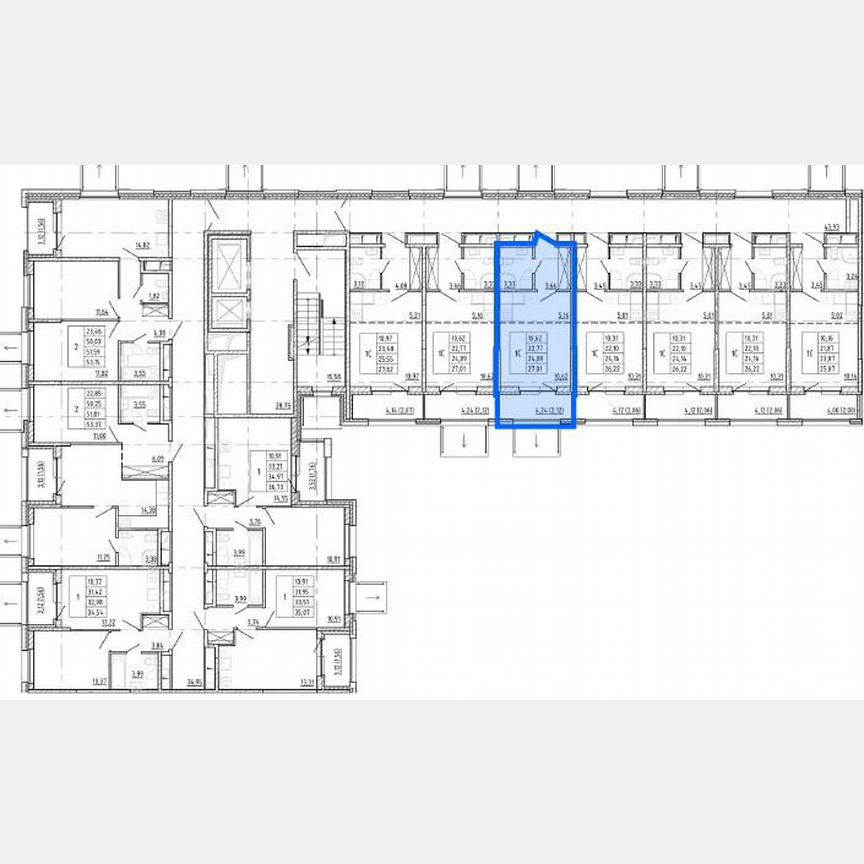Квартира-студия, 27 м², 2/13 эт.