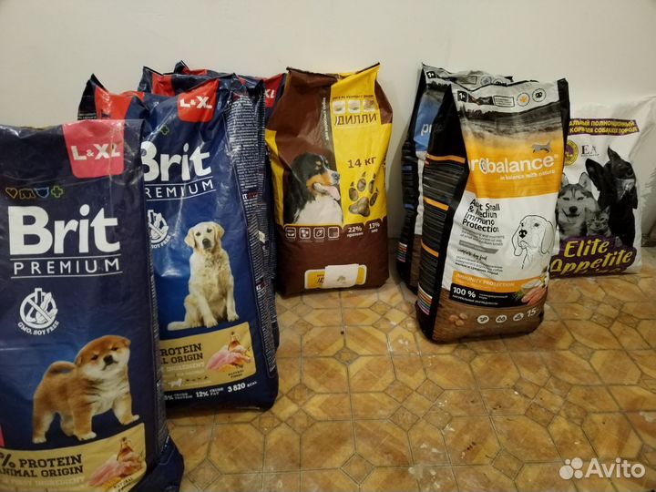 Корм для собак Brit, probalance, дилли