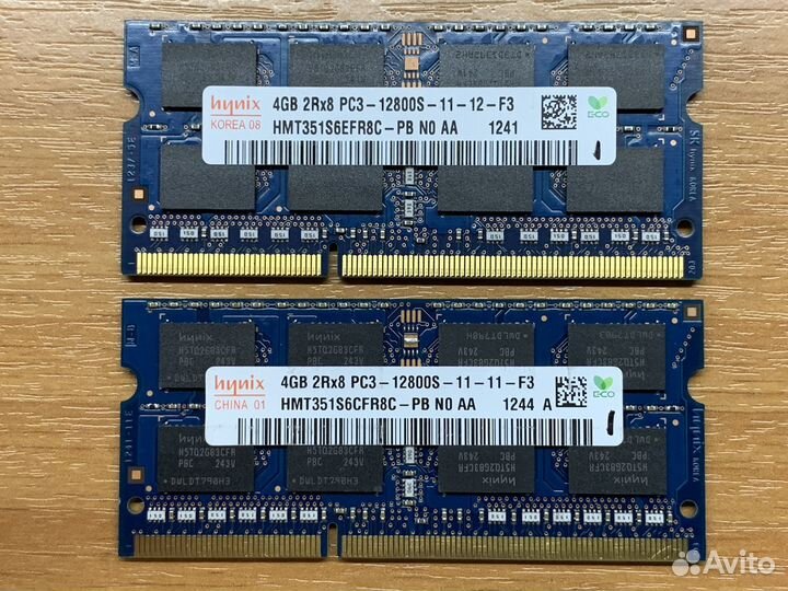 Память для ноутбука 4GB DDR3 1600MHz Hynix