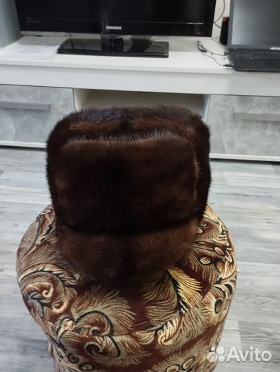 Норковая шапка мужская