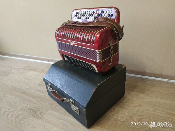Баян трехрядный Weltmeister 40-50 годы