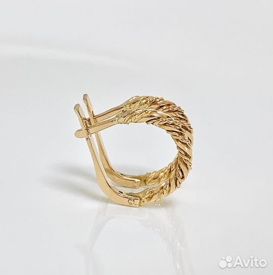 Золотые серьги 583 проба