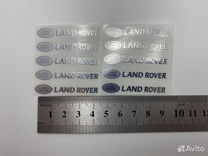 10шт метал. наклейки с логотипом land rover