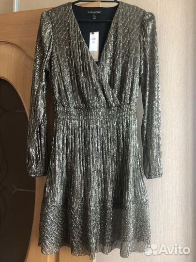 Новое Платье металлик Banana Republic