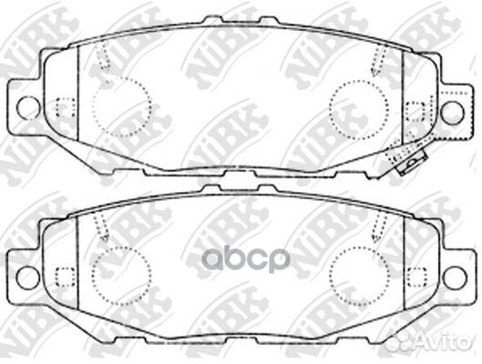 Колодки тормозные дисковые зад PN1363 NiBK