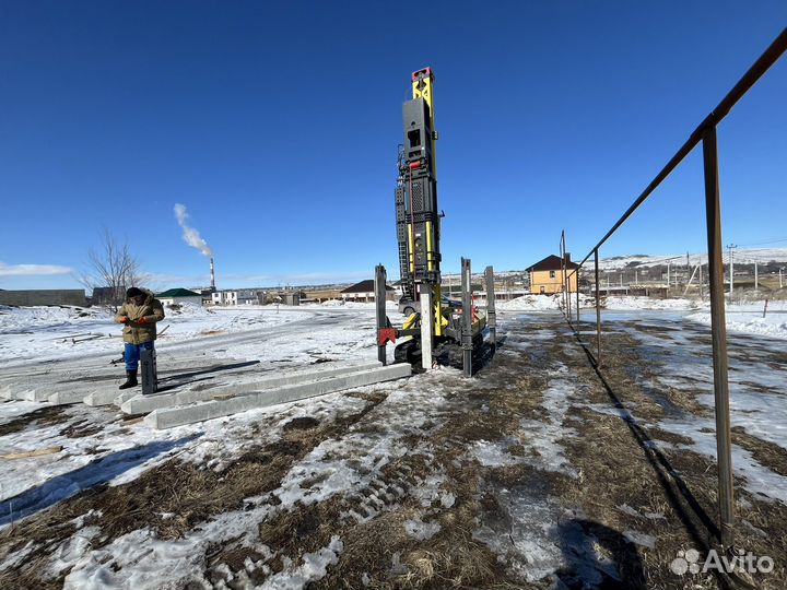 Забивка жб свай / жб сваи / монтаж свай