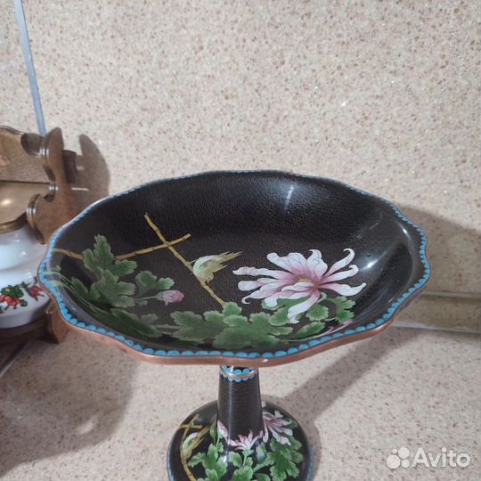 Ваза китай клуазоне