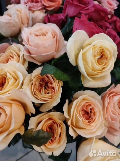 Цветы розы букет