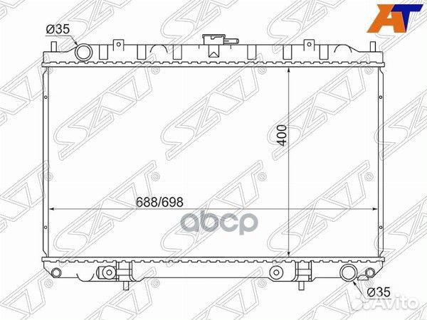 Радиатор Infiniti I30 99-04 / Nissan Cefiro 98-03