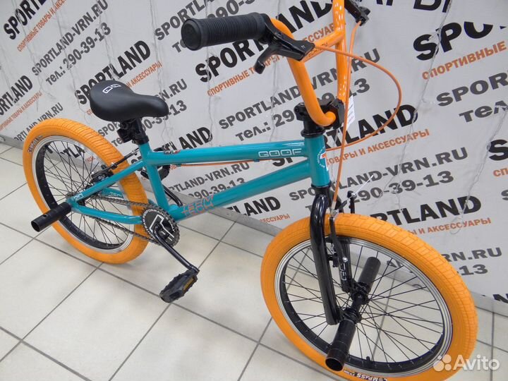 BMX Tech Team Goof бирюзово-оранжевый