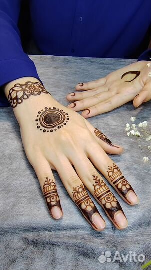 Мехенди временное тату хной