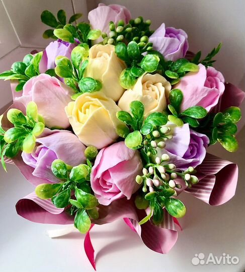 Букет цветов из мыла