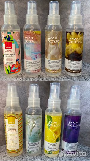 Avon, гель для душа, спрей для тела, дезодорант