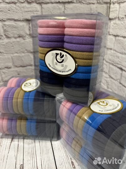 Резинки для волос 24 штуки в коробке новые