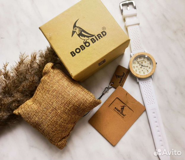 Деревянные часы bobo bird