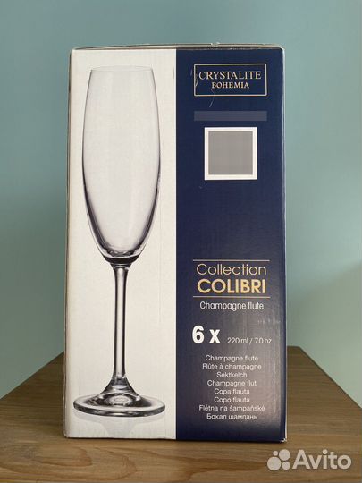 Бокалы для шампанского Crystalite Bohemia Colibri