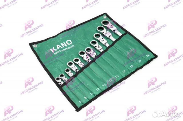 Набор инструментов ключей 11 предметов с трещоткой