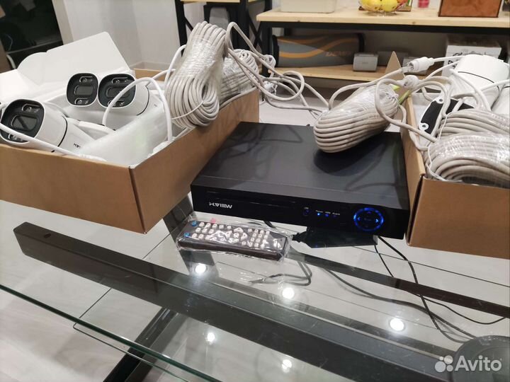 Комплект IP видеонаблюдения на 8 камер