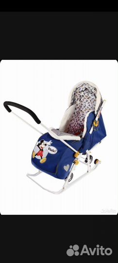 Детские санки коляска