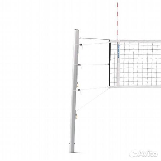 Стойка нетелескопическая волейбольная Schelde Sports с крепежом для сетки 1654130