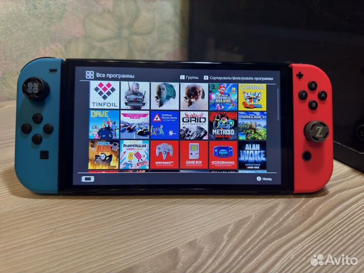 Nintendo switch oled прошитая 512гб идеал