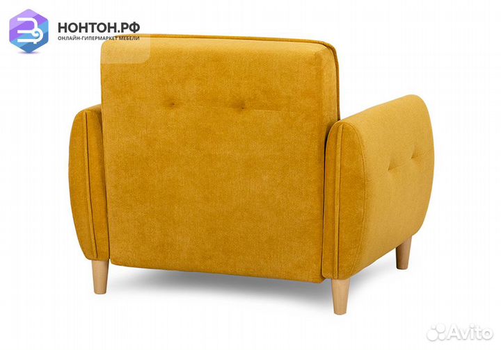 Кресло еврокнижка Анита желтое