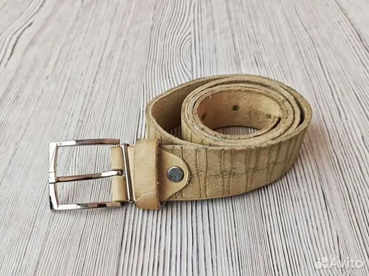 Мужской кожаный ремень бу