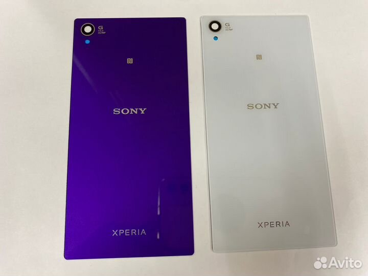 Задняя крышка Sony Xperia Z1 фиолет, белая