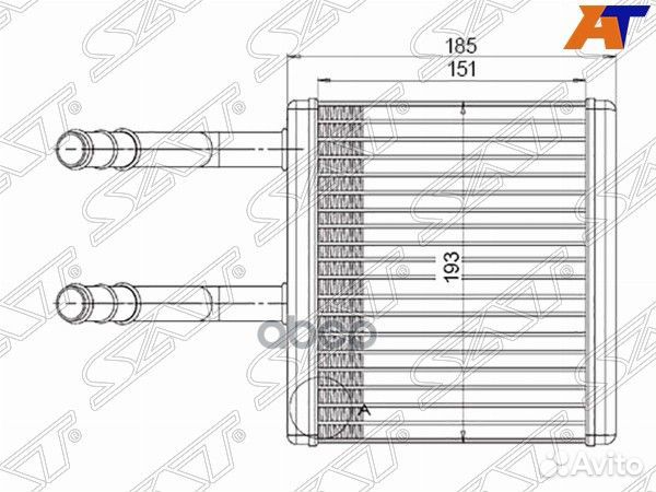 Радиатор отопителя салона ssang yong actyon 05