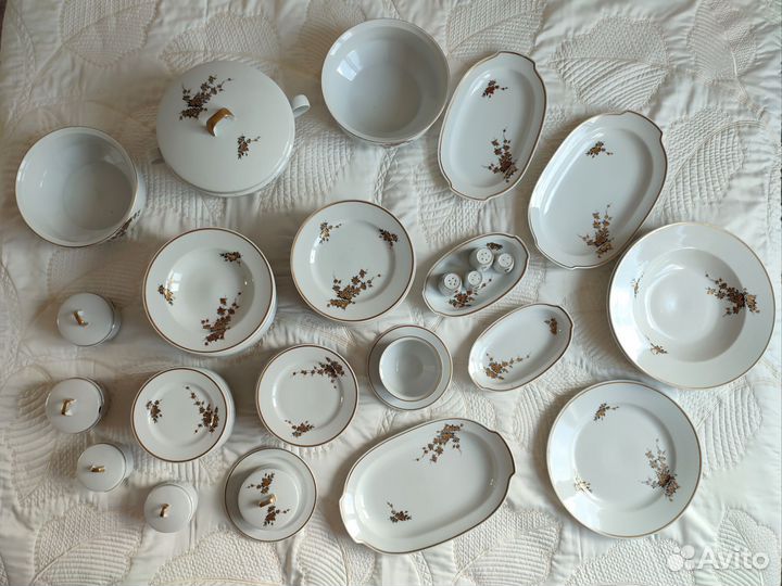 Cтоловый cеpвиз Гepмания ГДР 1777 12 перcон