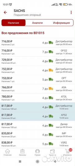 Комплект опор пыльников лачетти