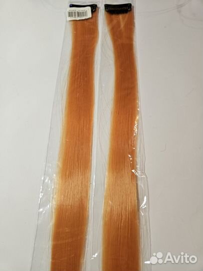 Цветные пряди на заколках