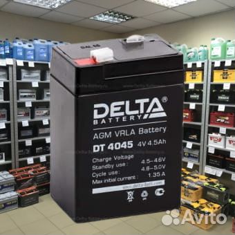 Аккумулятор ибп delta DT 4045 4V 4.5Ah