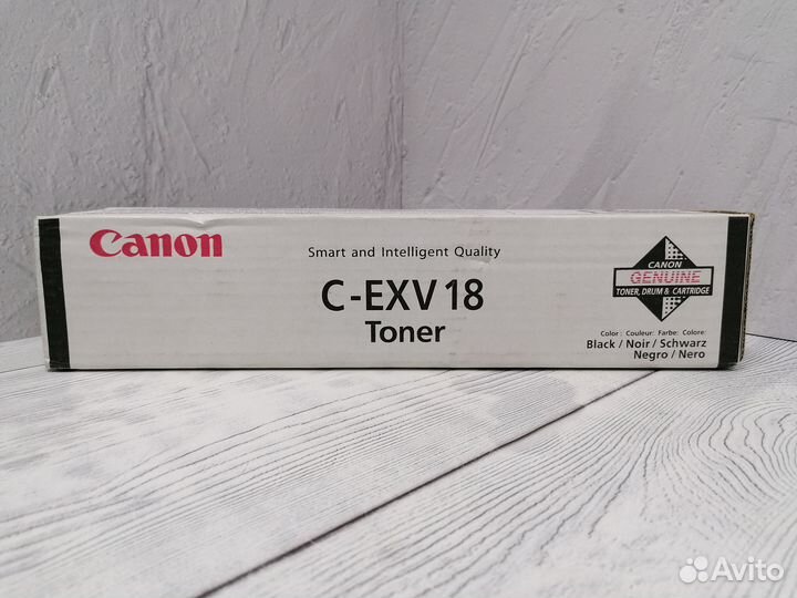 Картриджи оригинальные Canon C-EXV18 дефект