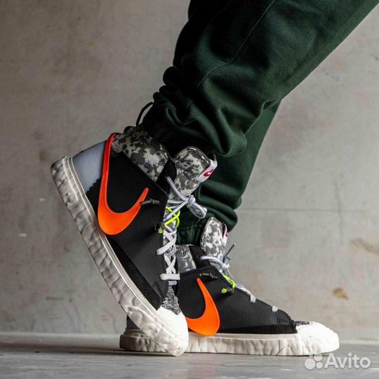 Кроссовки Nike Blazer Mid x Readymade Black Camo