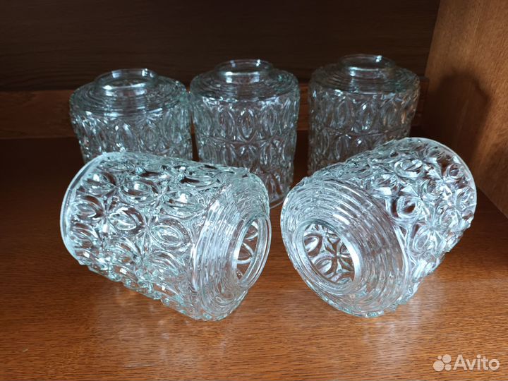 Плафоны СССР для люстры, 5штук