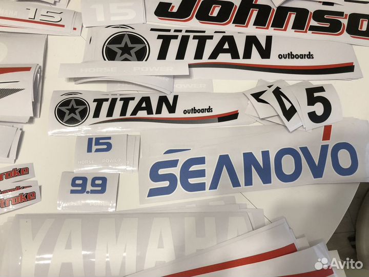 Наклейки для лодочного мотора