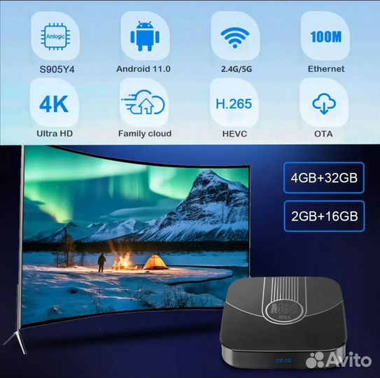 Андроид тв приставки Transpeed M98 Max