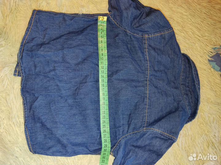 Джинсовая рубашка 80 86