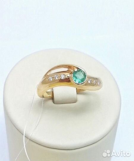 Золотое кольцо из красного золота 585 пробы, встав