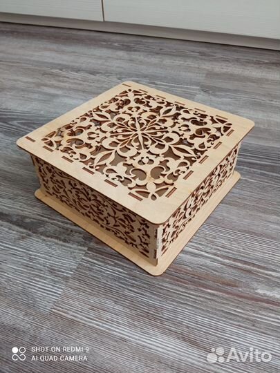 Шкатулка деревянная для творчества