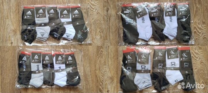 Носки Puma, Reebok, Adidas, Calvin Klein
