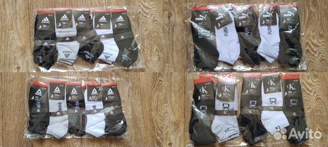 Носки Puma, Reebok, Adidas, Calvin Klein