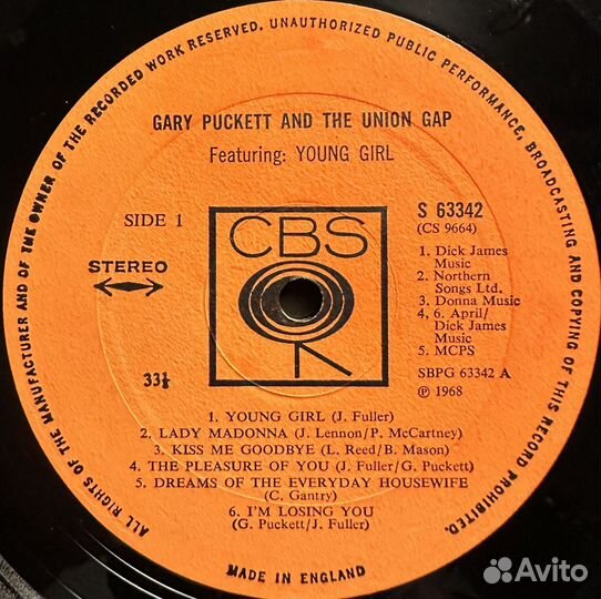 Gary Puckett (Англия 1968г.)