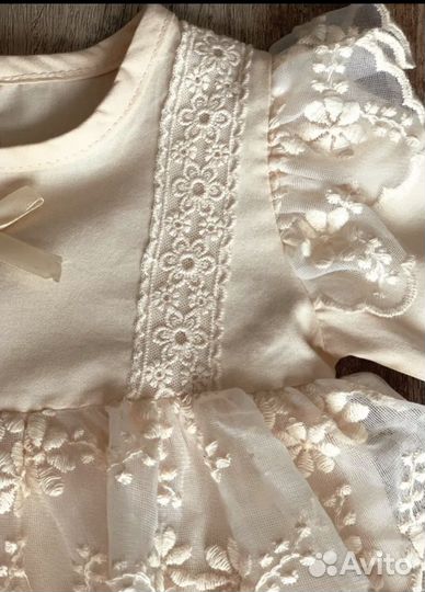 Платье боди для девочки на годик 68-74