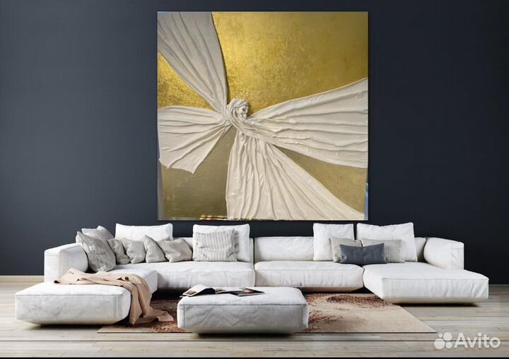 Панно для интерьера 3Д поталь ручная работа