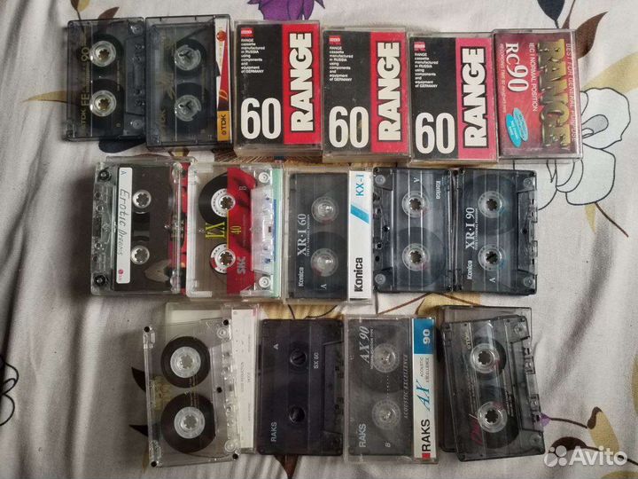 Аудиокассеты tdk,Konica, range 60, Rask, skc, lg