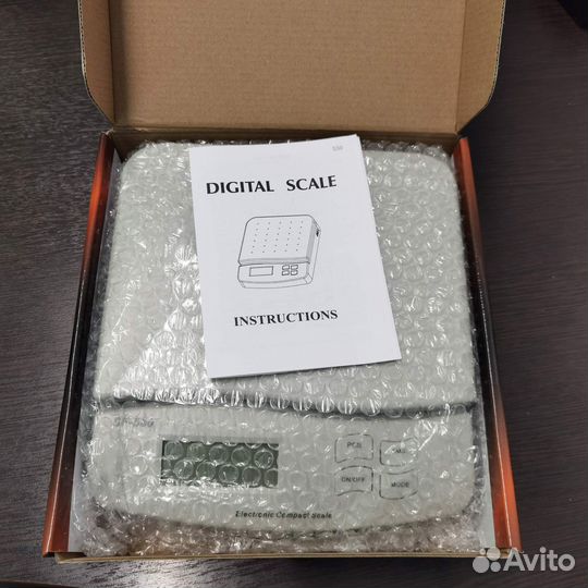 Весы до 25 кг электронные белые