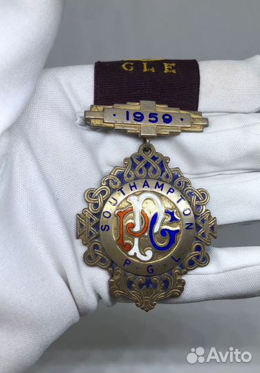 Серебряная масонская медаль, Англия, 1959 год